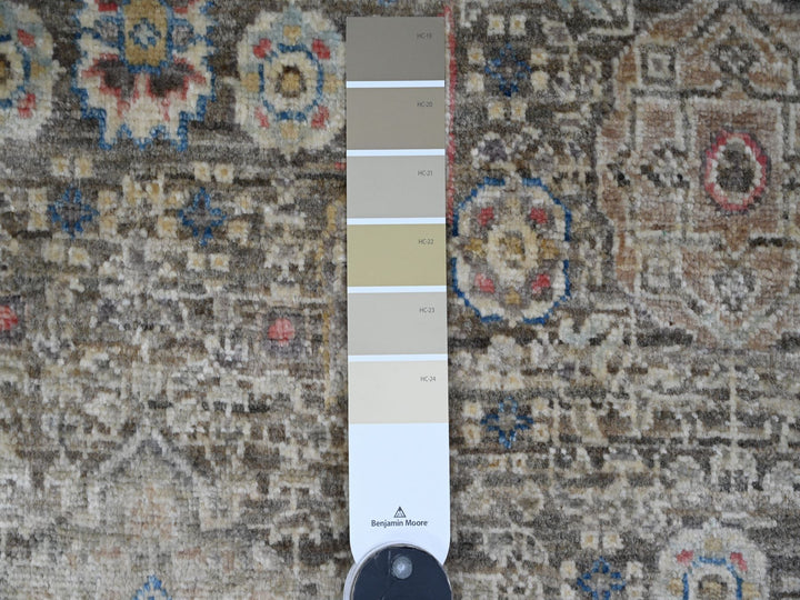 3'9" x 6'7" New Hand Knotted Brown Wool Rectangle Oriental Rug - MOA10220929