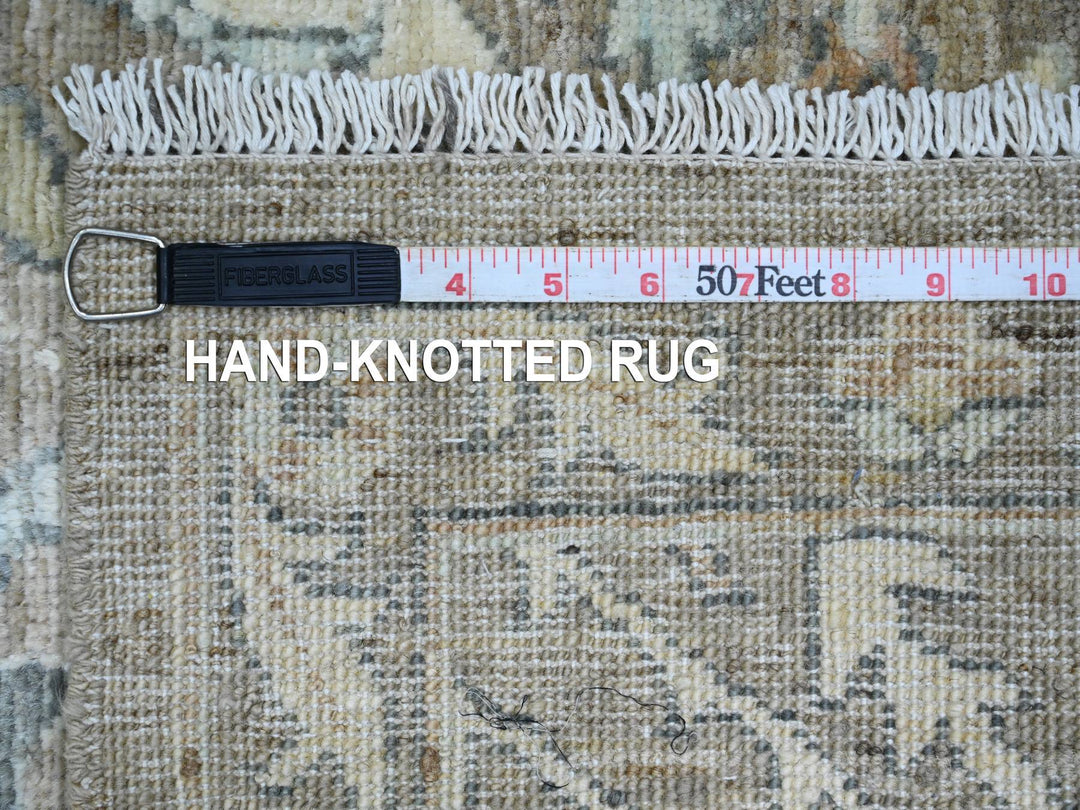 2'8" x 19'4" New Hand Knotted Brown Wool Runner Oriental Rug - MOA10220930
