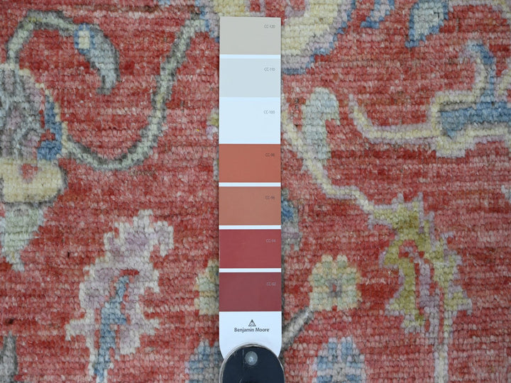 6'0" x 8'9" New Hand Knotted Red Wool Rectangle Oriental Rug - MOA10220934