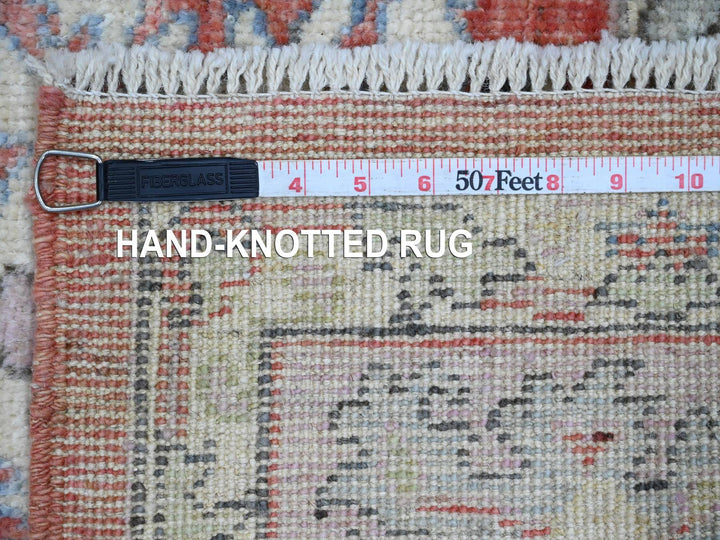6'0" x 8'9" New Hand Knotted Red Wool Rectangle Oriental Rug - MOA10220934