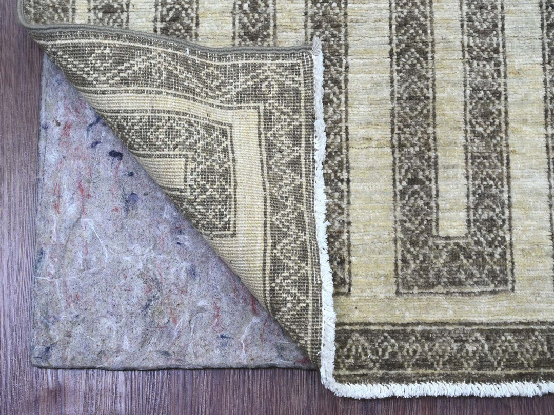 2'7" x 9'5" New Hand Knotted Brown Wool Runner Oriental Rug - MOA10220940