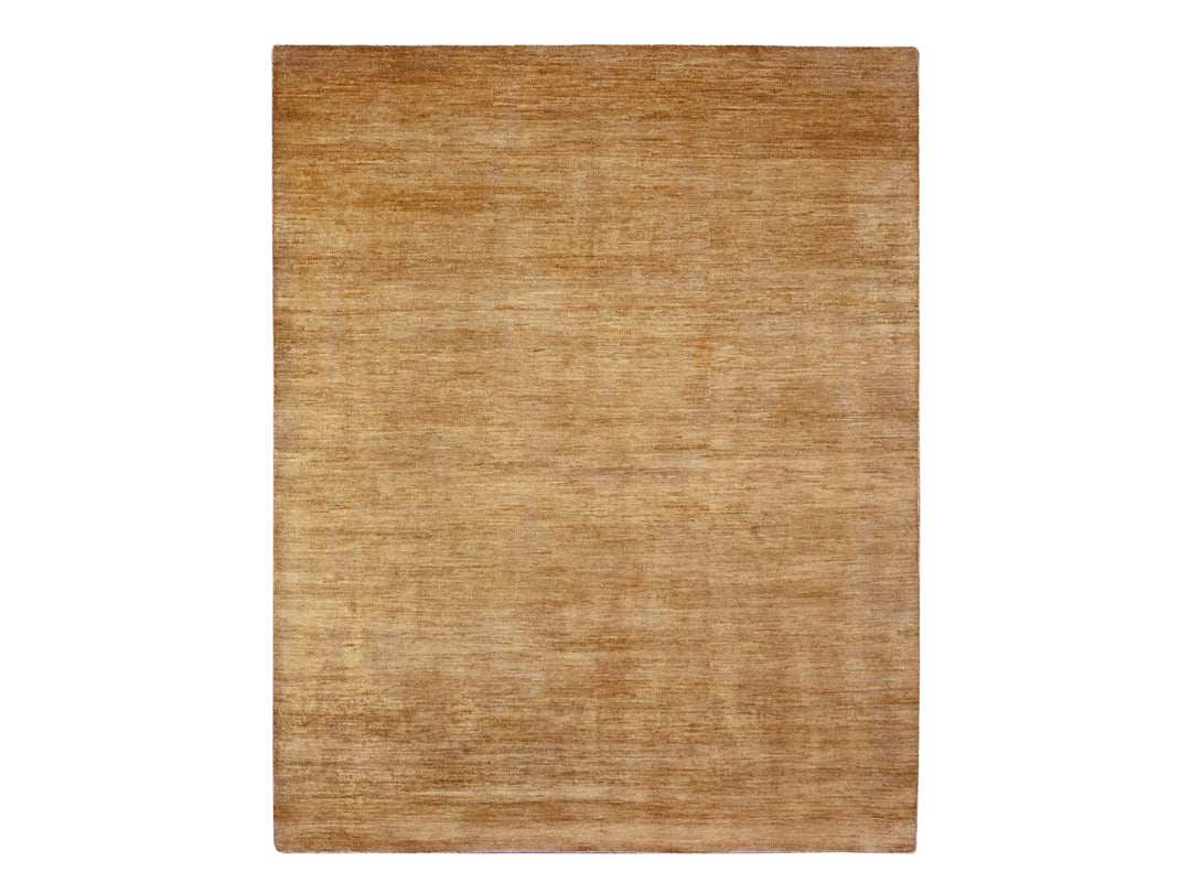 7'11" x 9'9" New Hand Knotted Brown Wool Rectangle Oriental Rug - MOA10220956