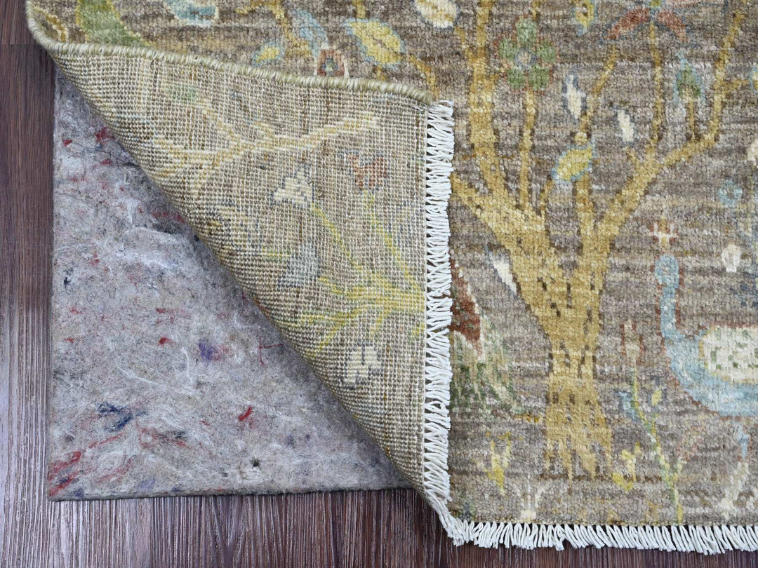 2'0" x 3'3" New Hand Knotted Brown Wool Rectangle Oriental Rug - MOA10220962