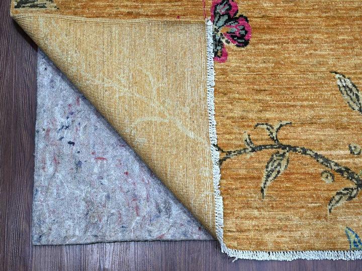 9'0" x 12'0" New Hand Knotted Brown Wool Rectangle Oriental Rug - MOA10220969