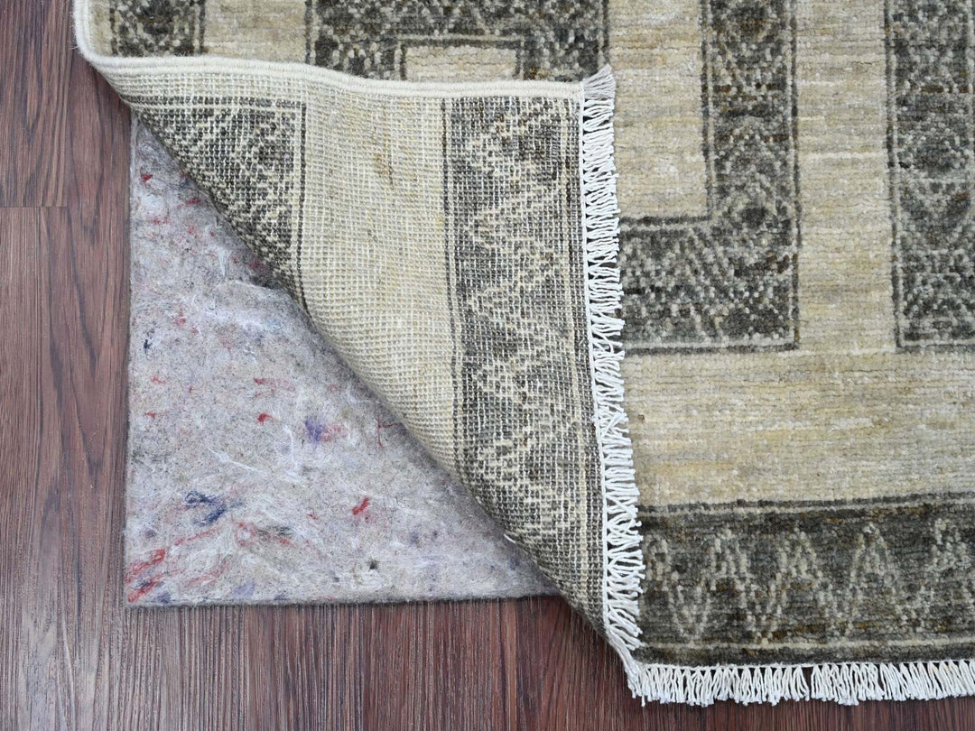 2'1" x 3'1" New Hand Knotted Brown Wool Rectangle Oriental Rug - MOA10220981