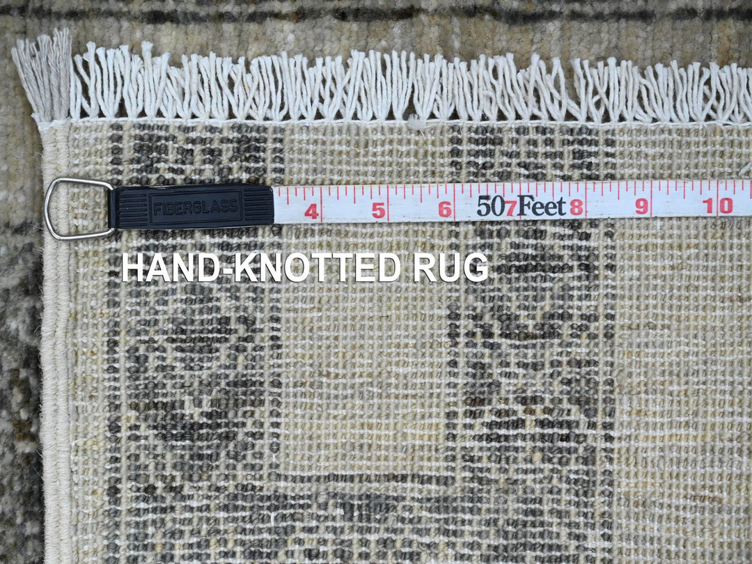 2'1" x 3'1" New Hand Knotted Brown Wool Rectangle Oriental Rug - MOA10220981