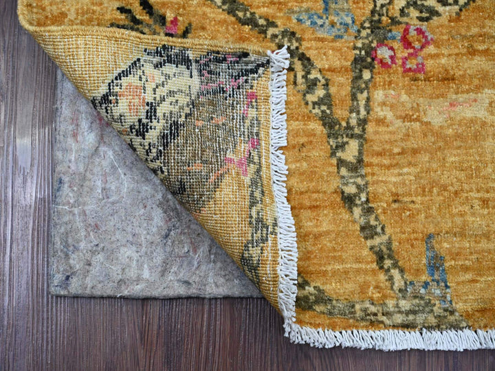 1'10" x 2'9" New Hand Knotted Brown Wool Rectangle Oriental Rug - MOA10221015