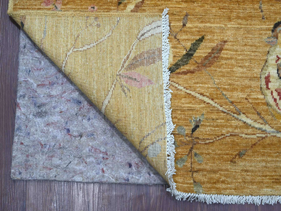 9'4" x 11'8" New Hand Knotted Brown Wool Rectangle Oriental Rug - MOA10221041