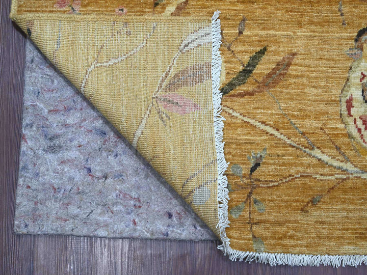 9'4" x 11'8" New Hand Knotted Brown Wool Rectangle Oriental Rug - MOA10221041