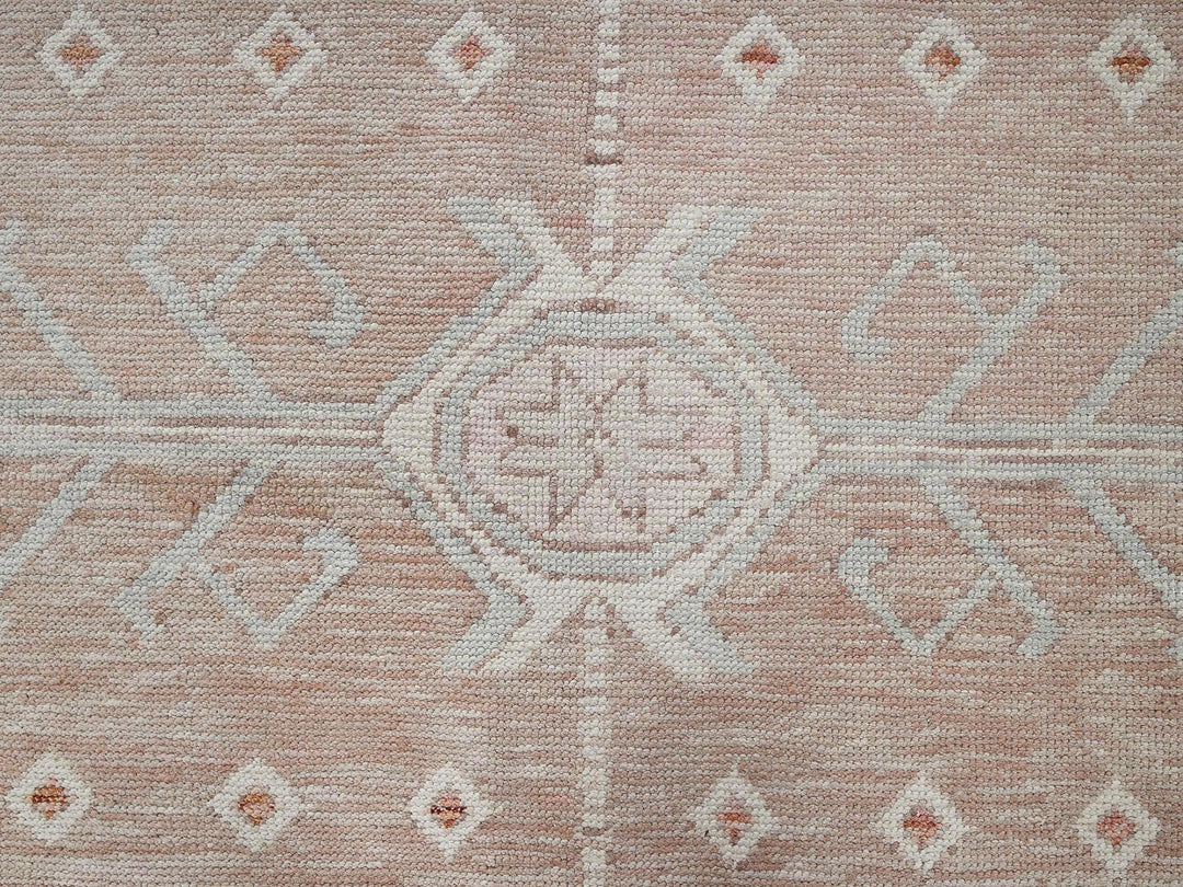 8'10" x 11'9" New Hand Knotted Blue Wool Rectangle Oriental Rug - MOA1022104