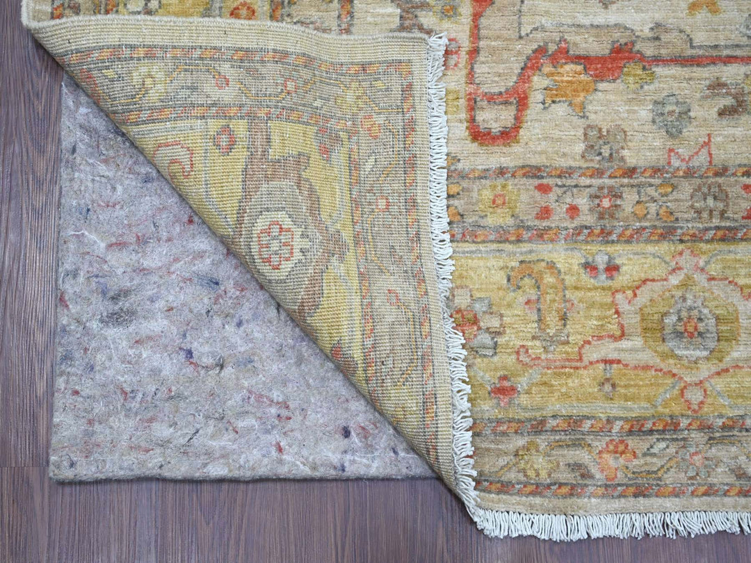 8'0" x 10'0" New Hand Knotted Grey Wool Rectangle Oriental Rug - MOA10221051