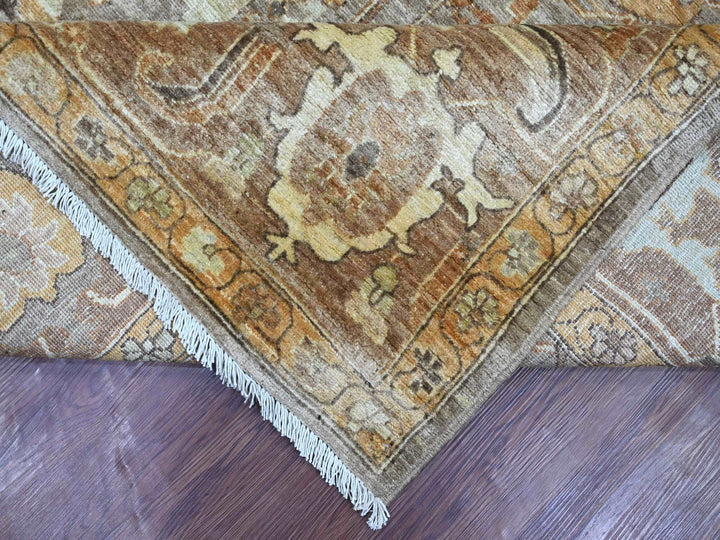 9'1" x 12'2" New Hand Knotted Grey Wool Rectangle Oriental Rug - MOA10221054