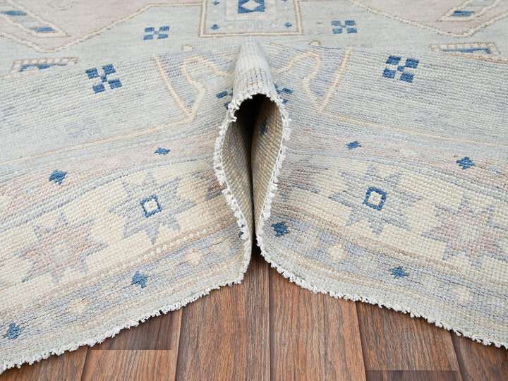 5'10" x 9'1" New Hand Knotted Grey Wool Rectangle Oriental Rug - MOA1022105