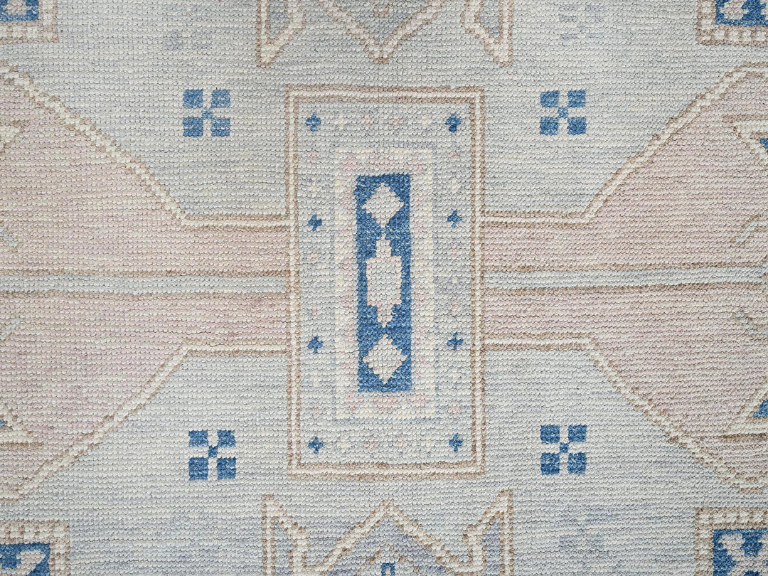 5'10" x 9'1" New Hand Knotted Grey Wool Rectangle Oriental Rug - MOA1022105