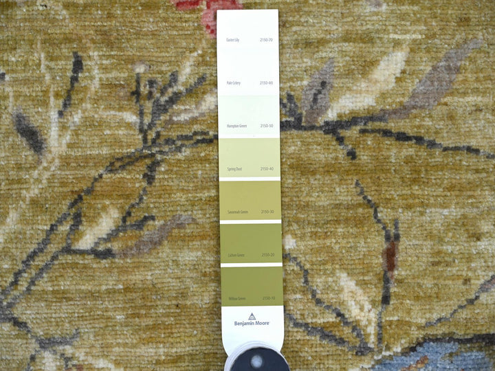 2'2" x 3'0" New Hand Knotted Green Wool Rectangle Oriental Rug - MOA10221066