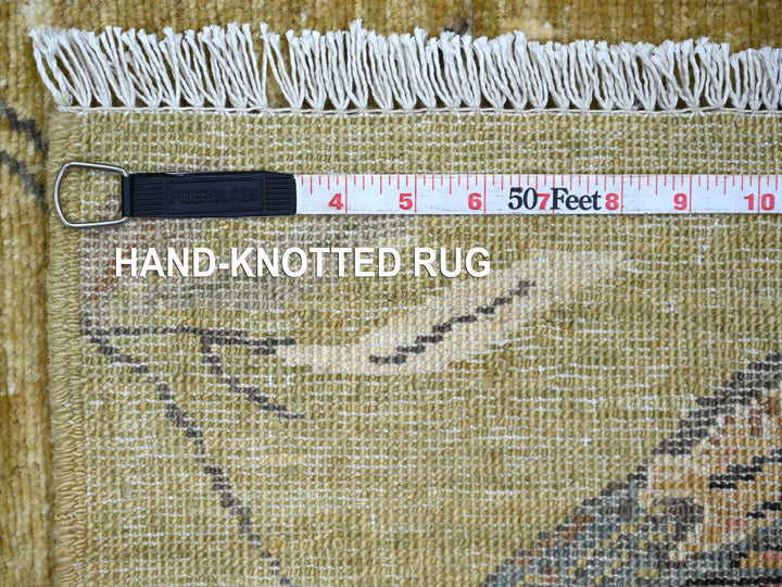 2'2" x 3'0" New Hand Knotted Green Wool Rectangle Oriental Rug - MOA10221066
