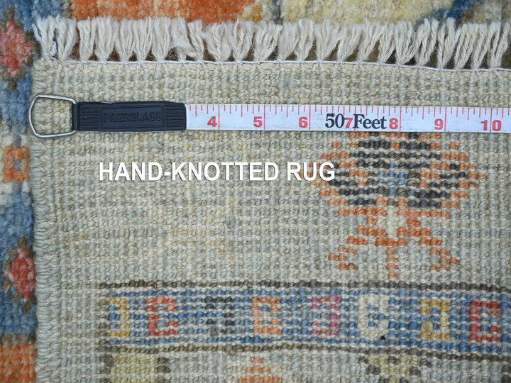 2'10" x 11'8" New Hand Knotted Grey Wool Runner Oriental Rug - MOA10221079