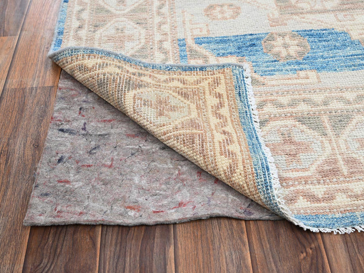 5'0" x 6'9" New Hand Knotted Grey Wool Rectangle Oriental Rug - MOA1022107