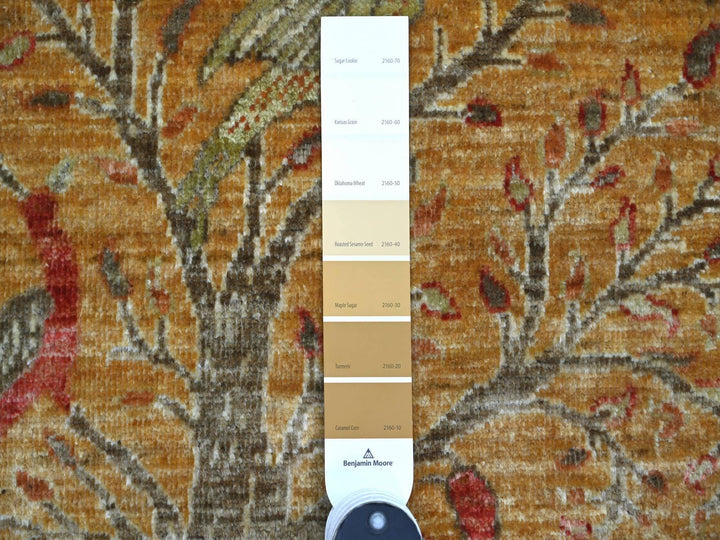 2'0" x 2'11" New Hand Knotted Brown Wool Rectangle Oriental Rug - MOA10221084