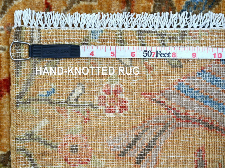 2'0" x 2'11" New Hand Knotted Brown Wool Rectangle Oriental Rug - MOA10221084