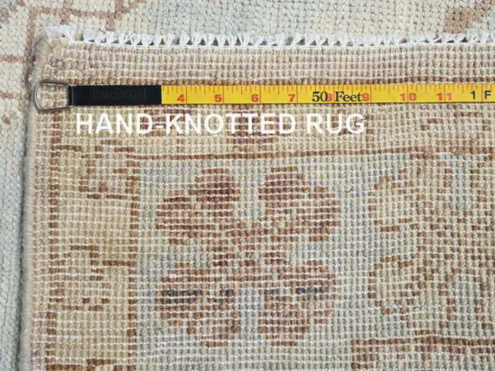 4'10" x 6'10" New Hand Knotted Blue Wool Rectangle Oriental Rug - MOA1022108