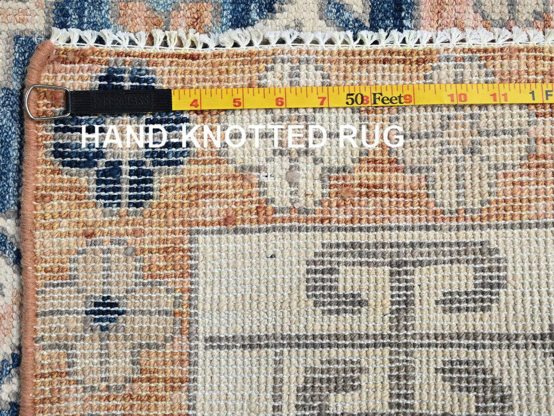 4'10" x 6'9" New Hand Knotted Pink Wool Rectangle Oriental Rug - MOA1022109