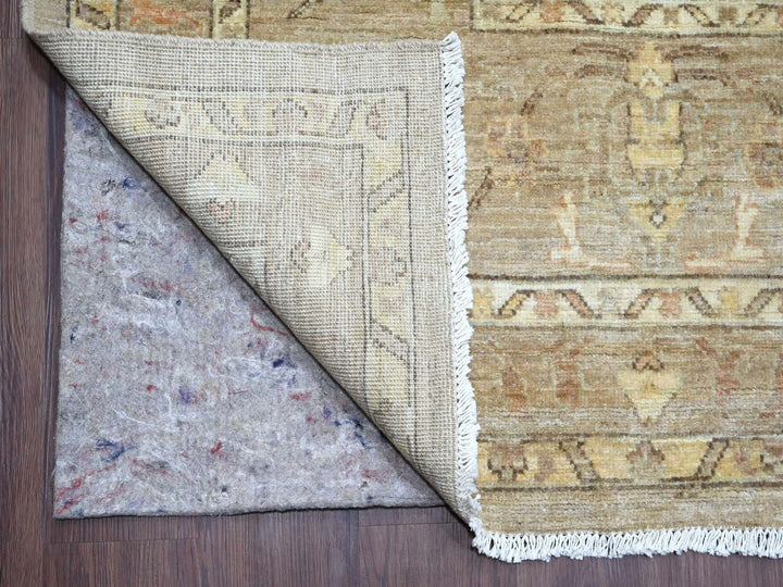 10'1" x 13'3" New Hand Knotted Brown Wool Rectangle Oriental Rug - MOA10221105