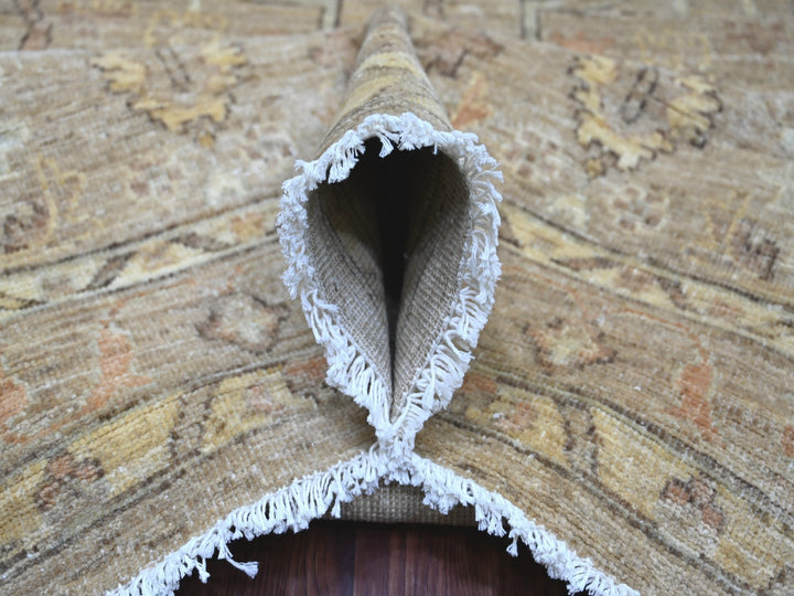 10'1" x 13'3" New Hand Knotted Brown Wool Rectangle Oriental Rug - MOA10221105