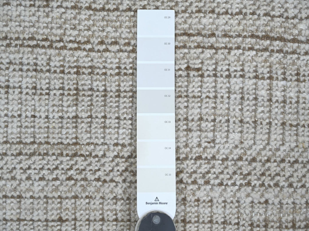 2'0" x 2'9" New Hand Knotted Ivory Wool Rectangle Oriental Rug - MOA10221106