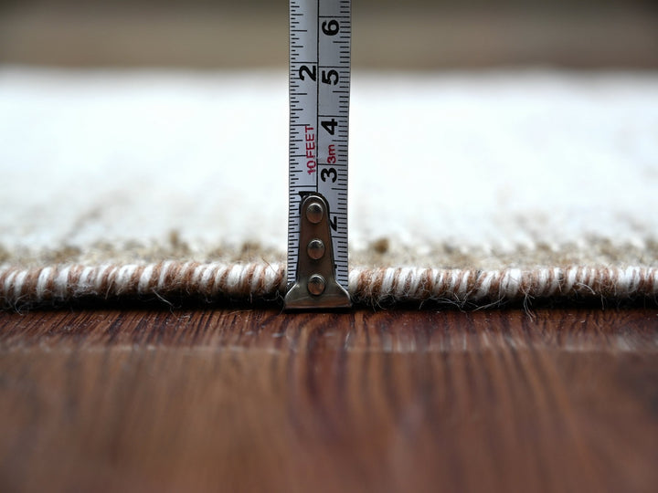 2'0" x 2'9" New Hand Knotted Ivory Wool Rectangle Oriental Rug - MOA10221106