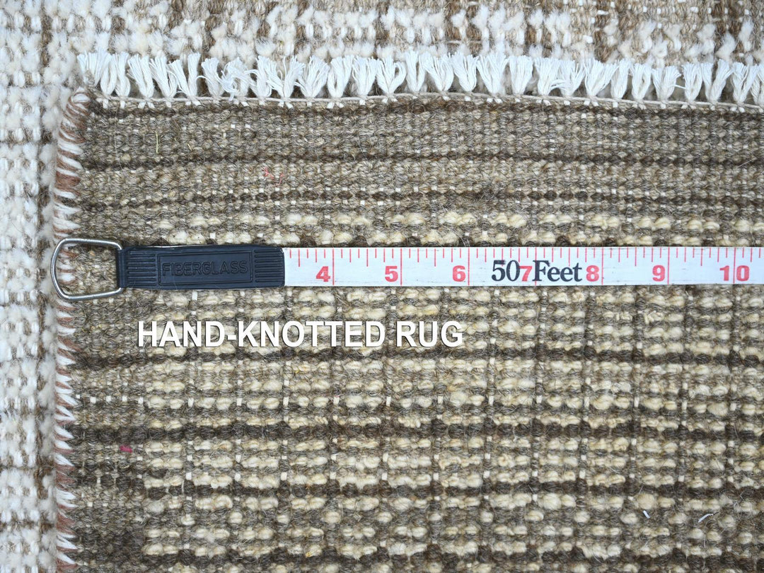 2'0" x 2'9" New Hand Knotted Ivory Wool Rectangle Oriental Rug - MOA10221106