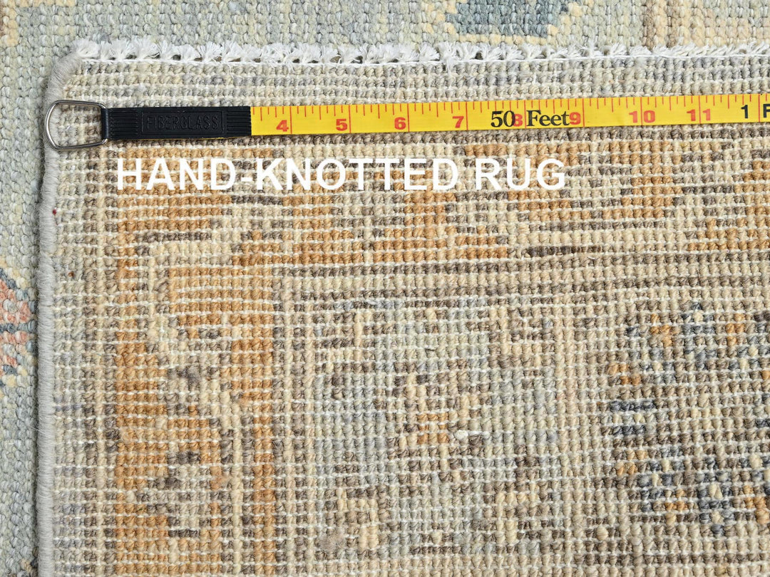 4'10" x 6'9" New Hand Knotted Beige Wool Rectangle Oriental Rug - MOA1022110