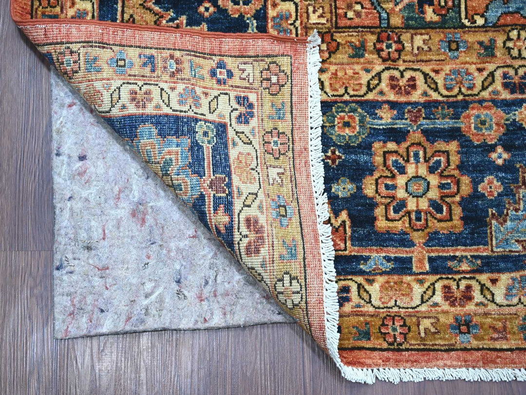 9'2" x 11'7" New Hand Knotted Red Wool Rectangle Oriental Rug - MOA10221114