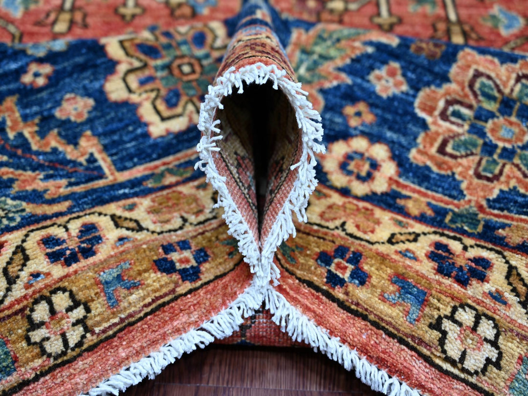 9'2" x 11'7" New Hand Knotted Red Wool Rectangle Oriental Rug - MOA10221114