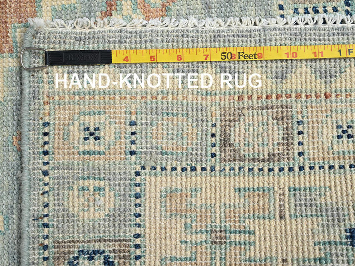 4'11" x 6'9" New Hand Knotted Blue Wool Rectangle Oriental Rug - MOA1022111