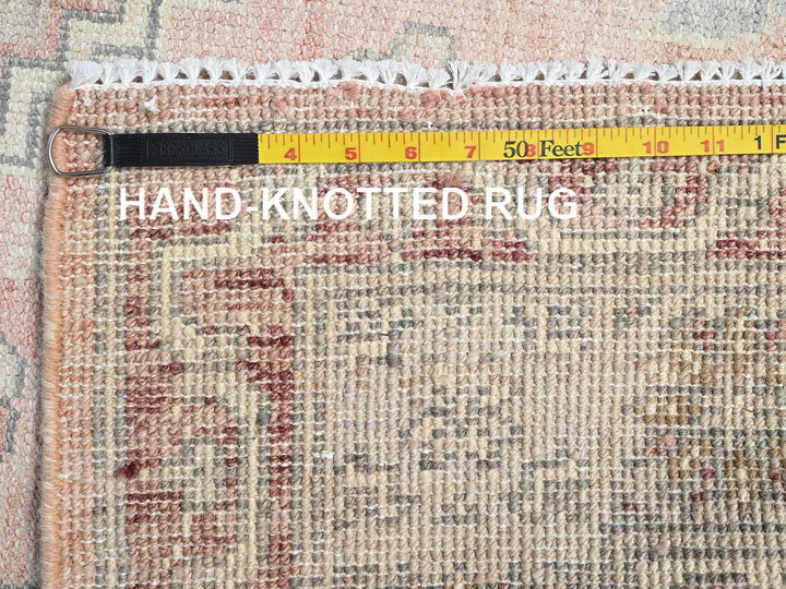 4'10" x 6'8" New Hand Knotted Pink Wool Rectangle Oriental Rug - MOA1022112