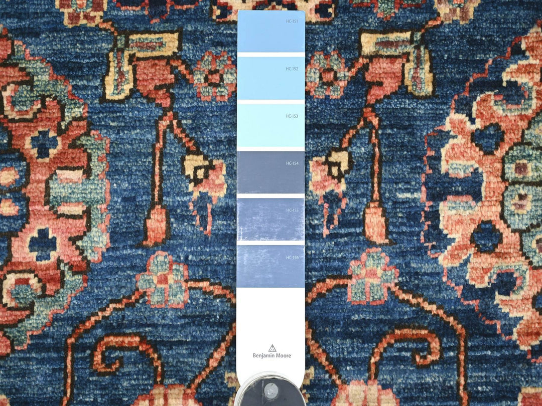 8'2" x 8'2" New Hand Knotted Blue Wool Square Oriental Rug - MOA10221132