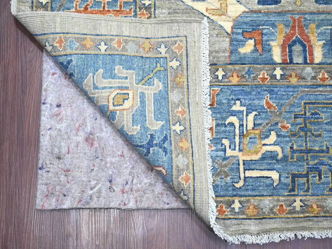 10'0" x 13'10" New Hand Knotted Grey Wool Rectangle Oriental Rug - MOA10221139