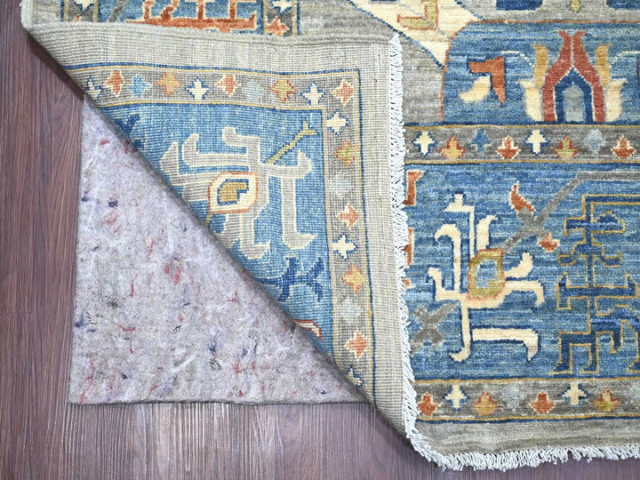 10'0" x 13'10" New Hand Knotted Grey Wool Rectangle Oriental Rug - MOA10221139