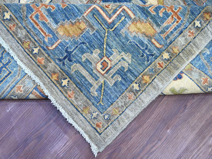 10'0" x 13'10" New Hand Knotted Grey Wool Rectangle Oriental Rug - MOA10221139