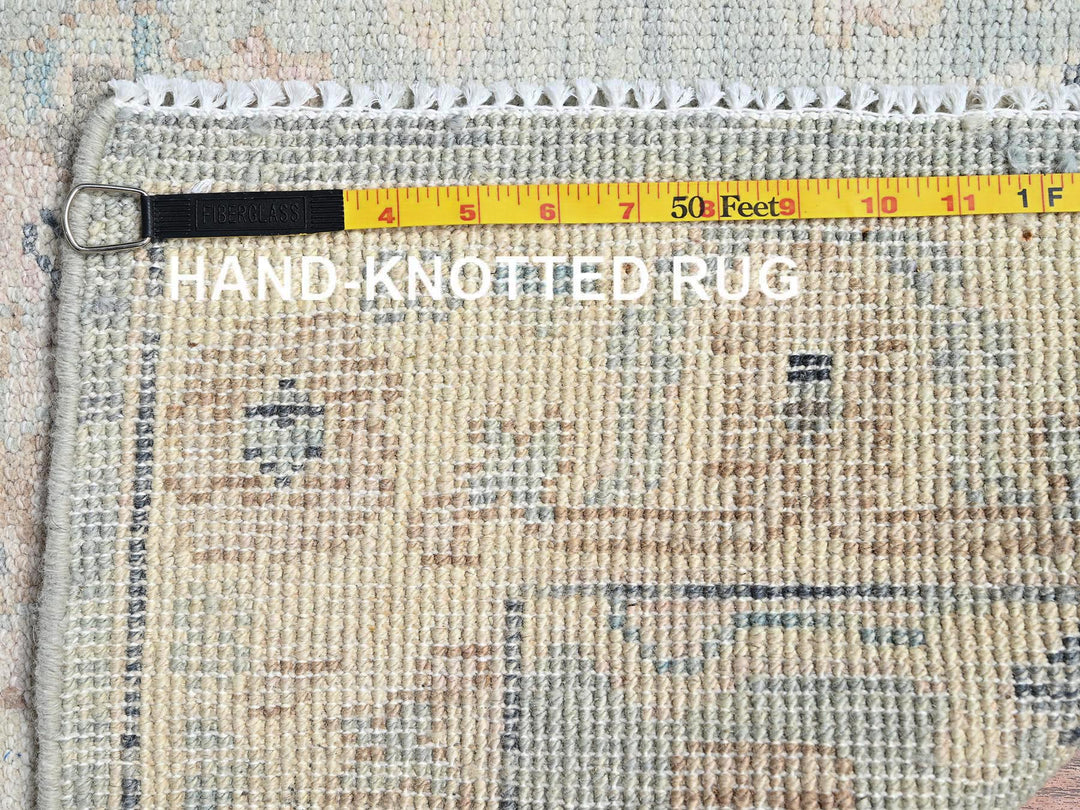 4'11" x 6'9" New Hand Knotted Blue Wool Rectangle Oriental Rug - MOA1022113