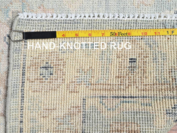 4'11" x 6'9" New Hand Knotted Blue Wool Rectangle Oriental Rug - MOA1022113