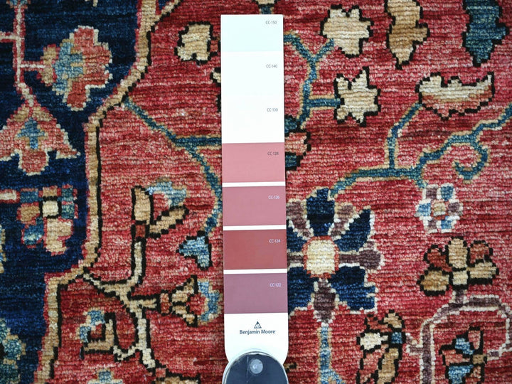 6'1" x 11'7" New Hand Knotted Red Wool Runner Oriental Rug - MOA10221142