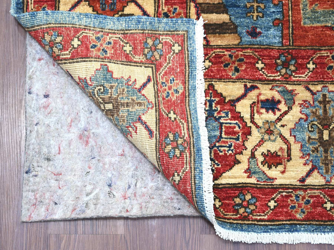 5'10" x 11'9" New Hand Knotted Blue Wool Runner Oriental Rug - MOA10221143