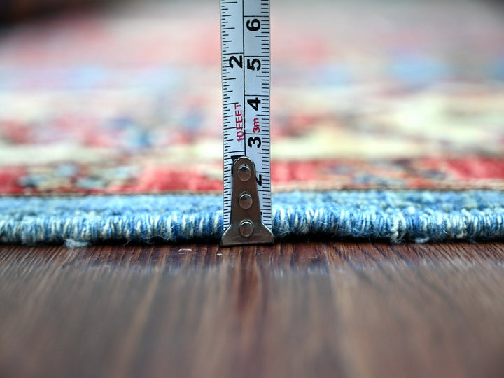 5'10" x 11'9" New Hand Knotted Blue Wool Runner Oriental Rug - MOA10221143