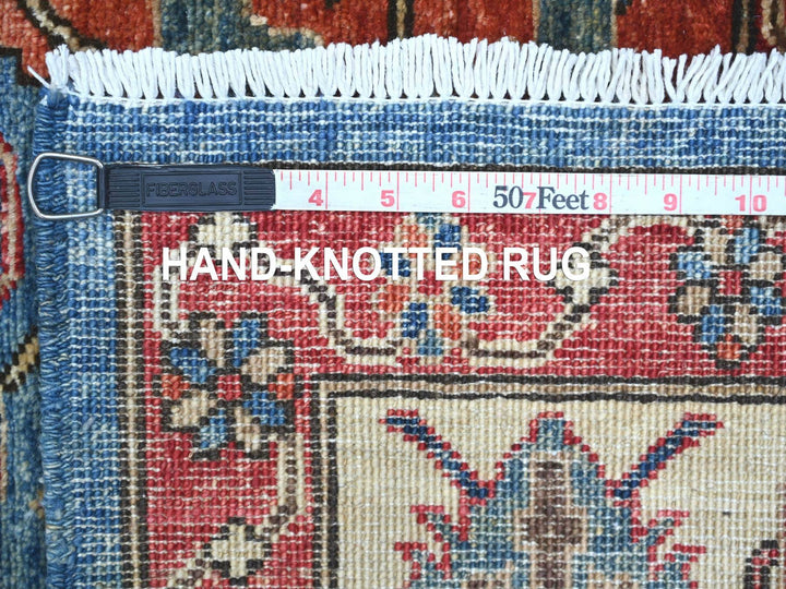 5'10" x 11'9" New Hand Knotted Blue Wool Runner Oriental Rug - MOA10221143