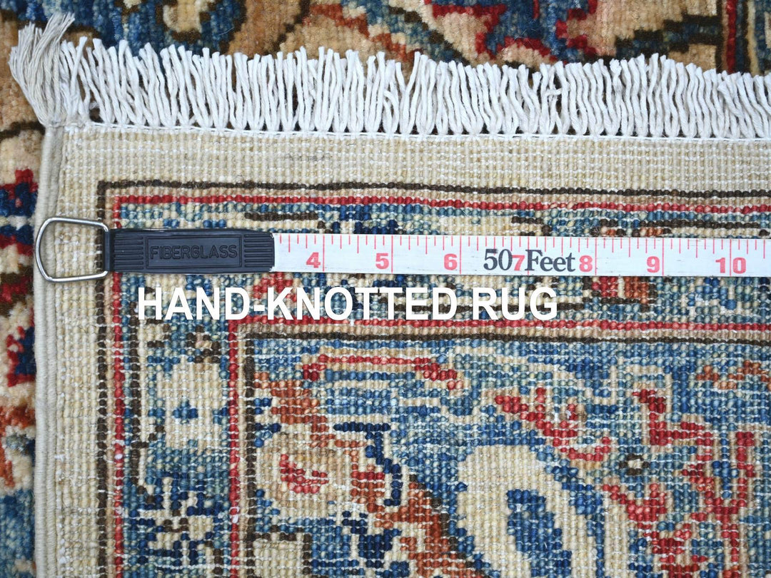 6'0" x 8'10" New Hand Knotted Ivory Wool Rectangle Oriental Rug - MOA10221144