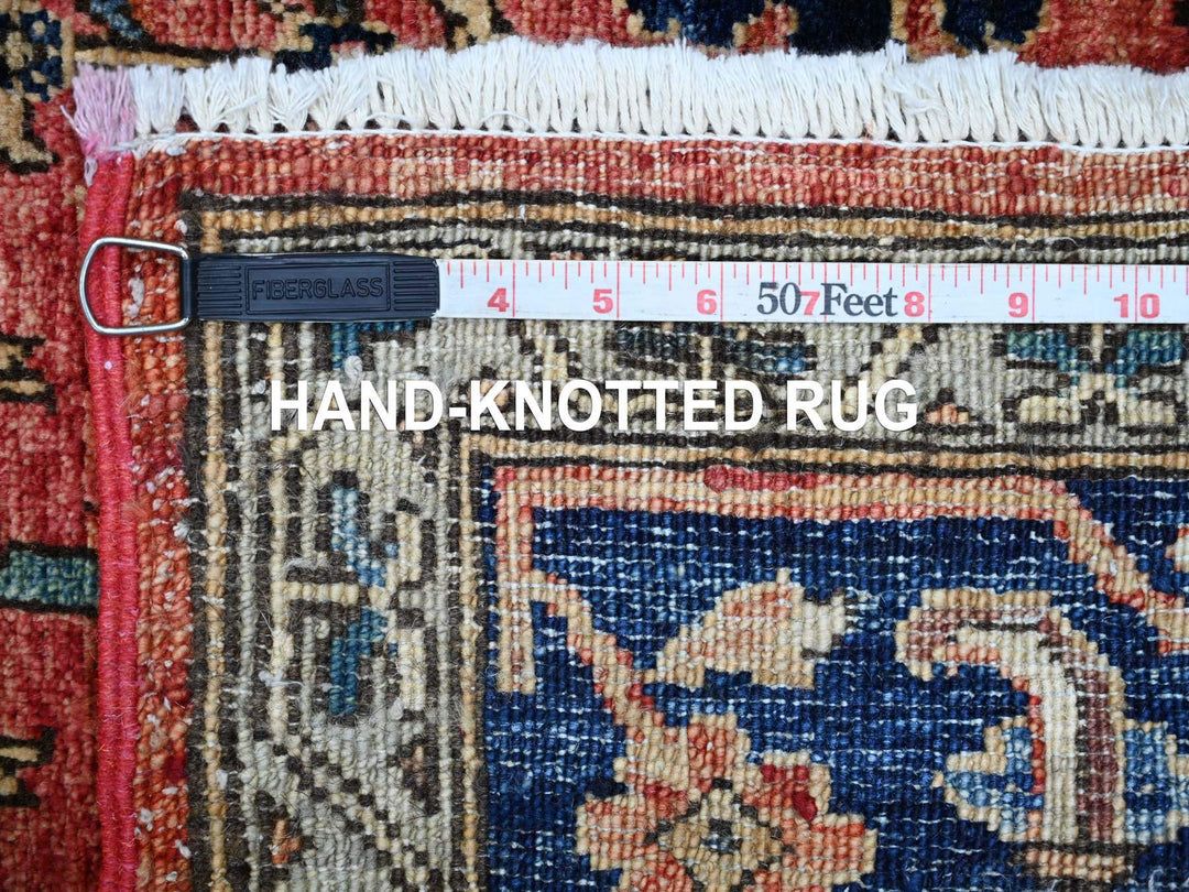 6'0" x 9'0" New Hand Knotted Red Wool Rectangle Oriental Rug - MOA10221146