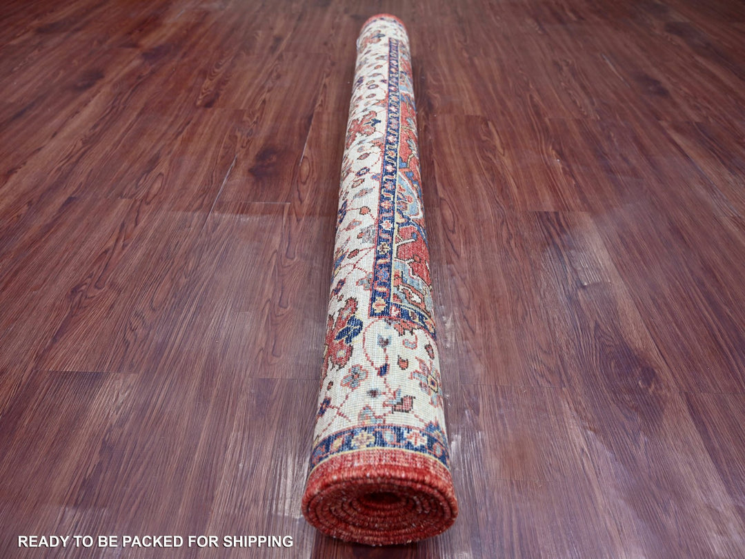 5'0" x 8'2" New Hand Knotted Red Wool Rectangle Oriental Rug - MOA10221147