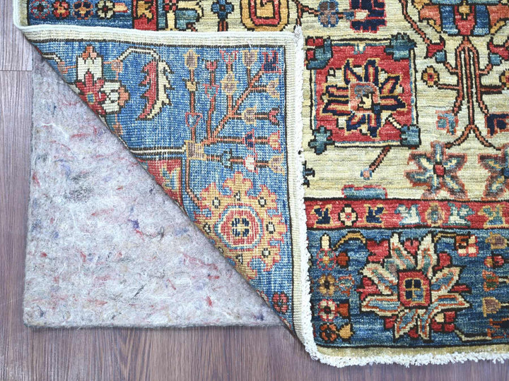 4'1" x 11'8" New Hand Knotted Grey Wool Runner Oriental Rug - MOA10221150